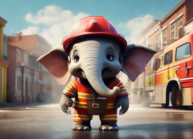 儿童故事小象当消防员的美学特质、小象当消防员的故事视频