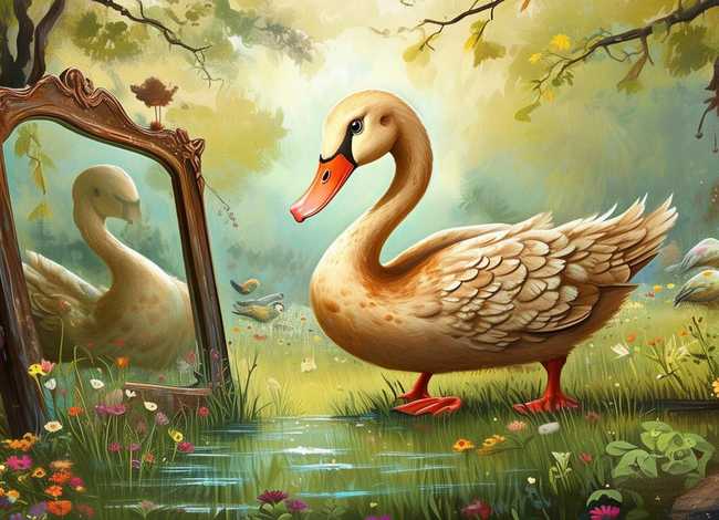 儿童故事丑小鸭绘本故事，丑小鸭绘本故事8张图文幼儿