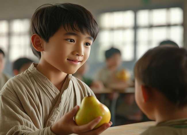 讲故事孔融让梨，孔融让梨故事怎么讲