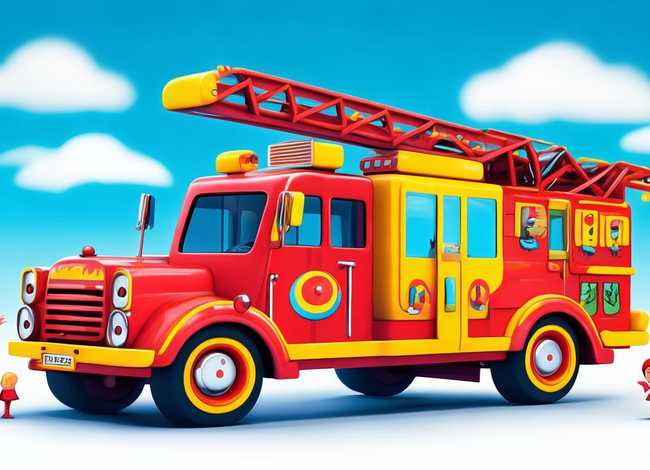 消防车儿童画,消防车儿童画图片 消防车儿童画,消防车儿童画图片