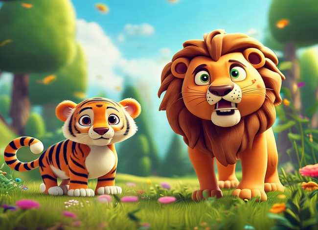 儿童故事大全集老虎与狮子 - 儿童故事老虎与狮子全集