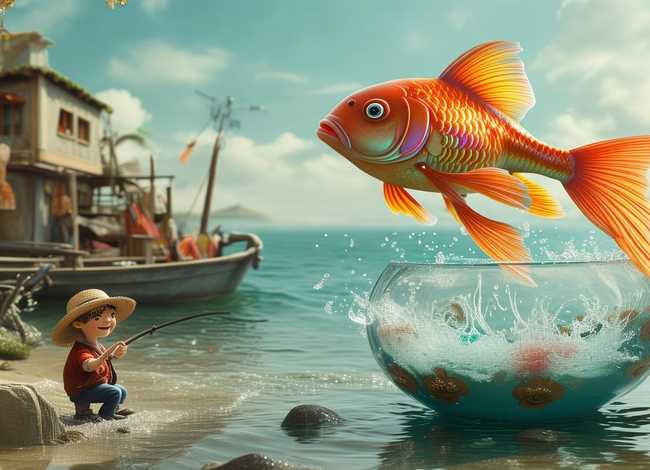 儿童故事金鱼和渔夫的故事（少儿故事渔夫和金鱼的故事）