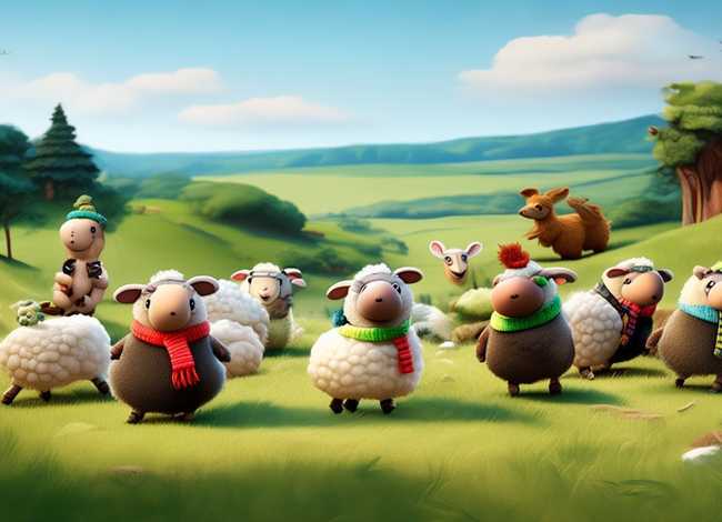 幼儿故事七只小羊，幼儿故事七只小羊图片