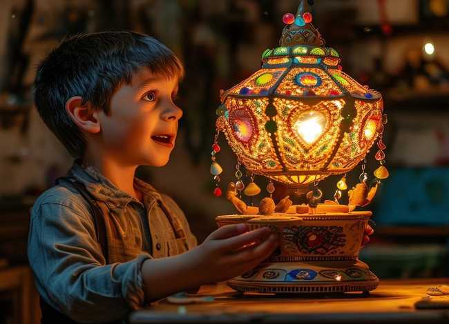 儿童故事灯的发明（灯的发明的故事）