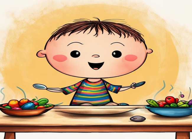 儿童吃饭图片大全可爱（儿童吃饭图片大全可爱简笔画）