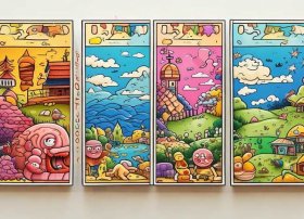 创编儿童故事连环画 - 儿歌故事创编连环画四幅