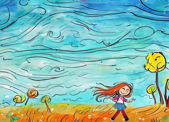 风的儿童画图片、风的儿童画图片怎么画 风的儿童画图片、风的儿童画图片怎么画