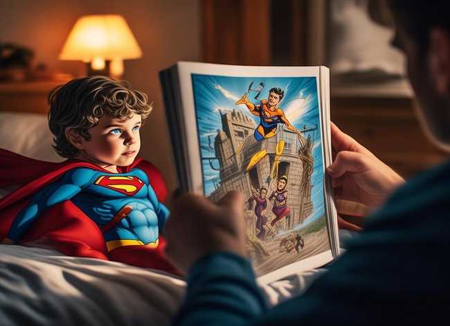 睡前故事超人的故事哦、关于超人的睡前故事