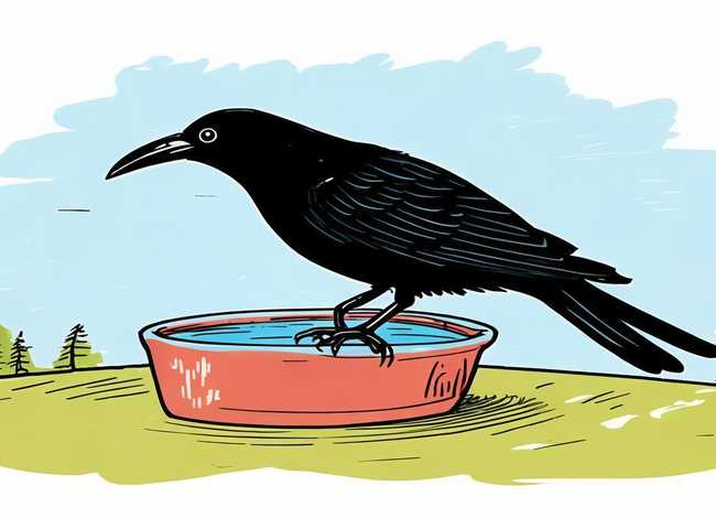 乌鸦喝水故事儿童画、乌鸦喝水的故事简笔画绘本 乌鸦喝水故事儿童画、乌鸦喝水的故事简笔画绘本