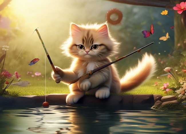 儿童睡前故事大全100篇小猫钓鱼；365夜睡前故事大全小猫钓鱼