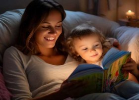 陪宝贝听睡前故事；陪宝贝听睡前故事文案