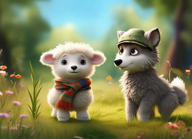 儿童故事小羊和小狼（幼儿故事小羊和狼的故事）