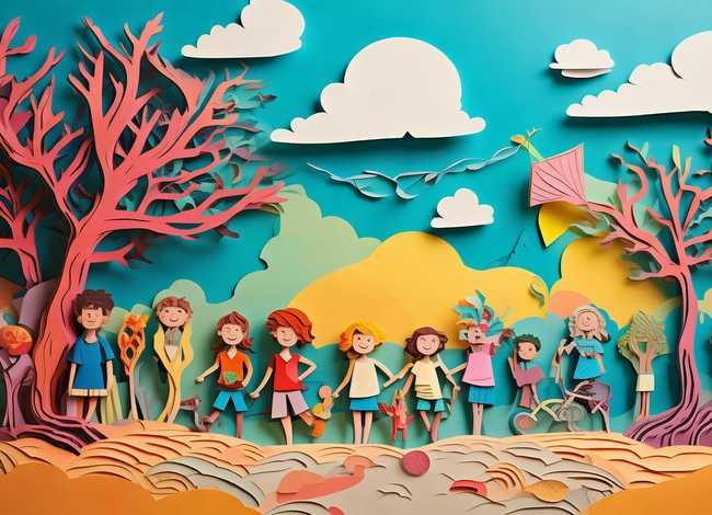 纸雕儿童画 - 纸雕画儿童画 纸雕儿童画 - 纸雕画儿童画