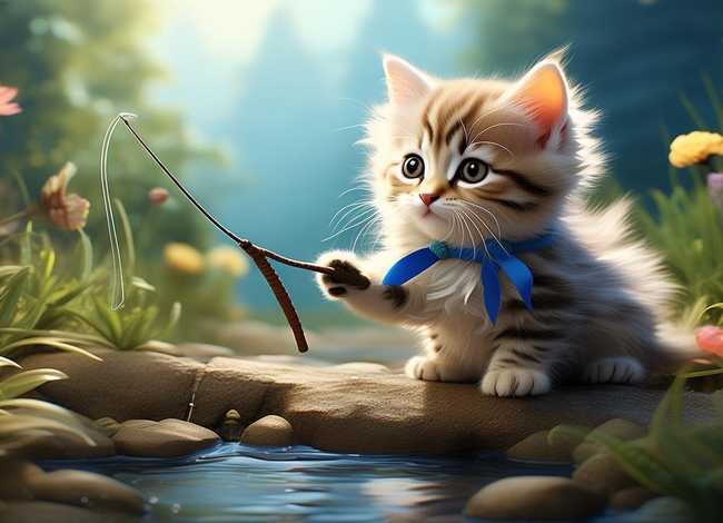 小猫钓鱼故事视频大全（小猫钓鱼故事视频大全播放）