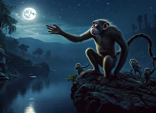 猴子捞月亮故事(猴子捞月亮的故事语音播放) 猴子捞月亮故事(猴子捞月亮的故事语音播放)