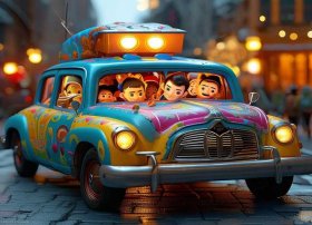 出租车的儿童故事音频下载、出租车的故事绘本