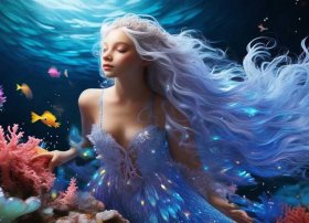 海的女儿童话故事视频素材，海的女儿故事,视频