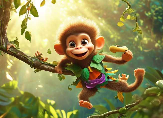 儿童故事调皮的小猴子、调皮的小猴子故事视频
