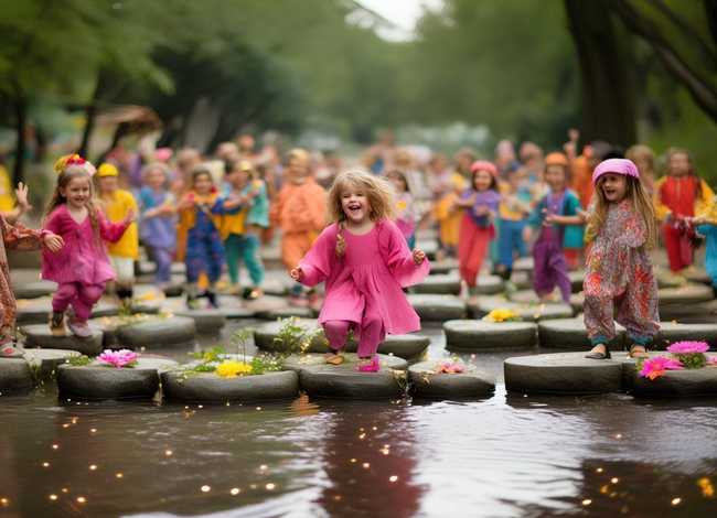 儿童版过河、儿童版过河舞蹈