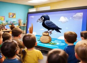 幼儿故事乌鸦喝水的故事视频，幼儿故事乌鸦喝水的故事视频教学