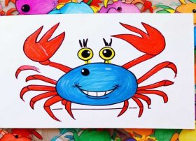 螃蟹儿童简笔画 螃蟹儿童简笔画图片大全