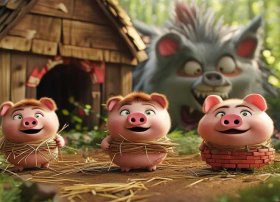 三只小猪儿童故事完整版；三只小猪故事完整版文字