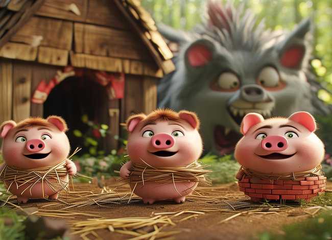三只小猪儿童故事完整版；三只小猪故事完整版文字