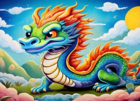 儿童故事中国龙 中国龙儿童绘画