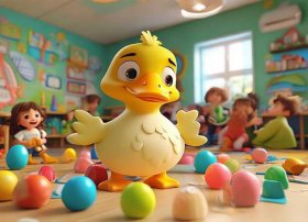 幼儿故事鸭妈妈找蛋上课视频，鸭妈妈找蛋故事表演幼师视频