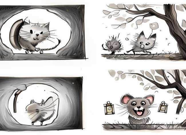 4连画故事、4画简笔画连一个故事 4连画故事、4画简笔画连一个故事