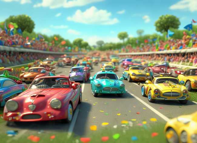 儿童故事汽车比赛，故事《汽车比赛》