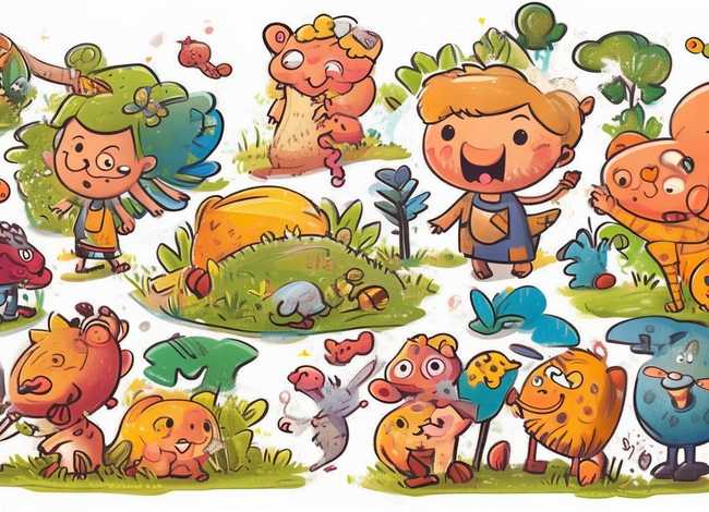 儿童故事绘画作品简单、儿童故事绘画作品简单好看