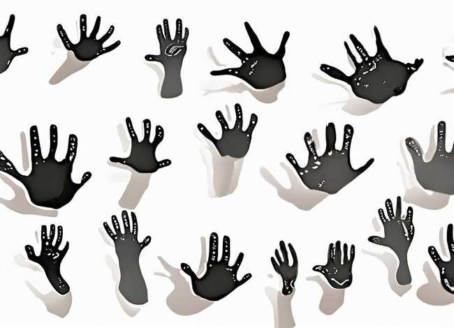 儿童手影子图片；儿童手影子图片大全 简笔画