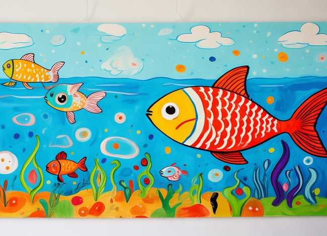 儿童画鱼简单 儿童画鱼简单挂画图片 儿童画鱼简单 儿童画鱼简单挂画图片