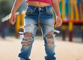 破洞儿童 儿童破洞裤子图片大全