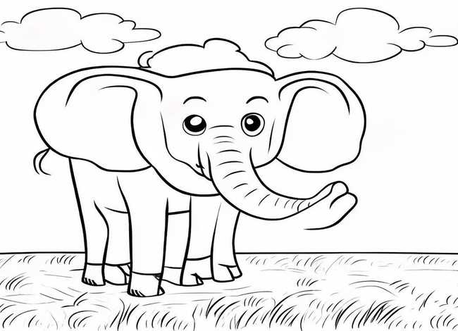 大象儿童画 大象儿童画简笔画