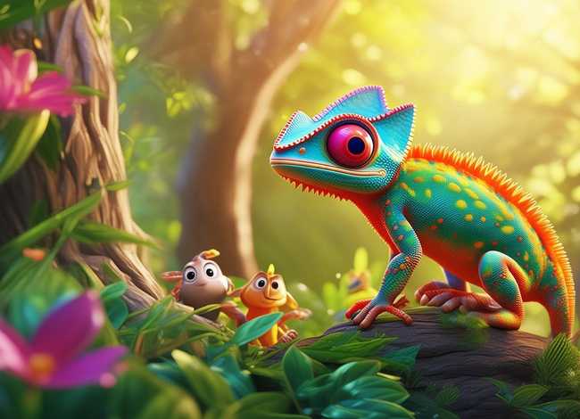 变色龙的故事儿童版 变色龙的幼儿故事