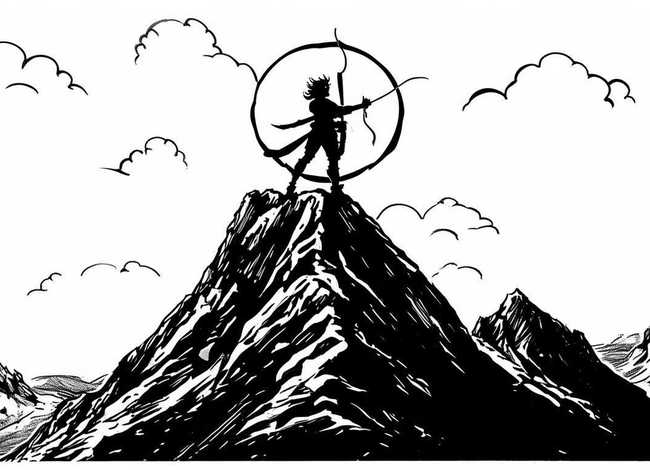 后羿射日连环画简笔画，后羿射日连环画简笔画可打印