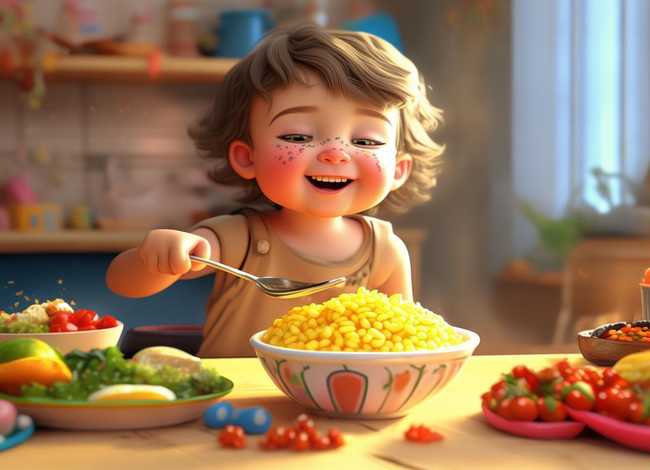 儿童吃饭图片；儿童吃饭图片100张