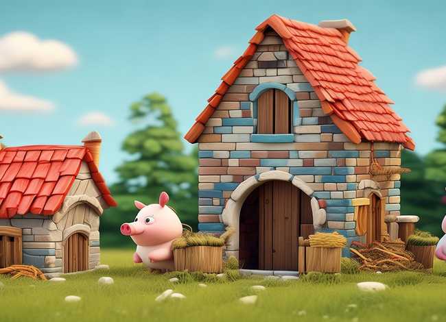 三只小猪的故事盖房子 三只小猪的故事盖房子儿歌点点