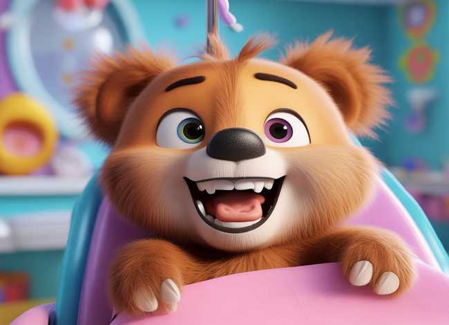 儿童益智动画小熊拔牙经典故事 幼儿故事小熊拔牙视频动作