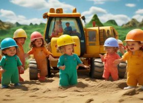 挖机儿童故事大全 - 幼儿挖机故事