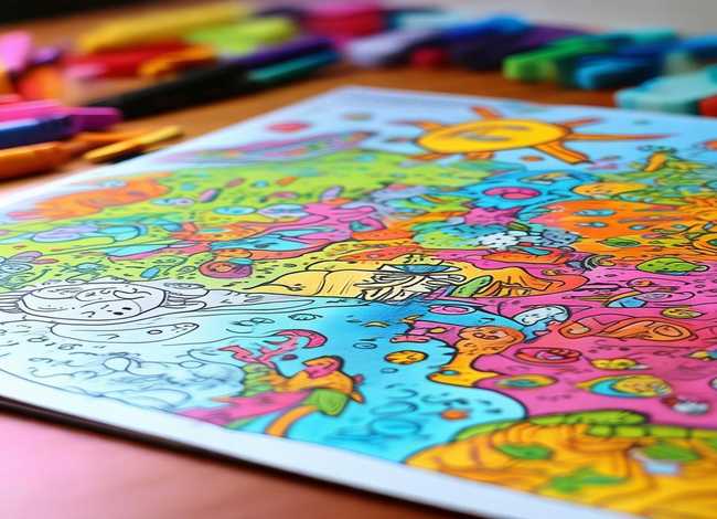 儿童涂色故事书（涂色故事书打印模板）