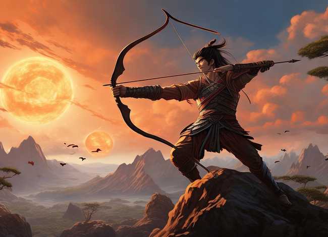 宝宝巴士后羿射日的故事，故事后羿射日的故事