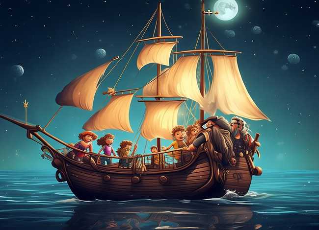 海盗船长的儿童故事 - 睡前故事海盗船长的故事