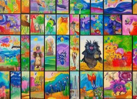 四年级儿童画（4年级最漂亮100幅画）