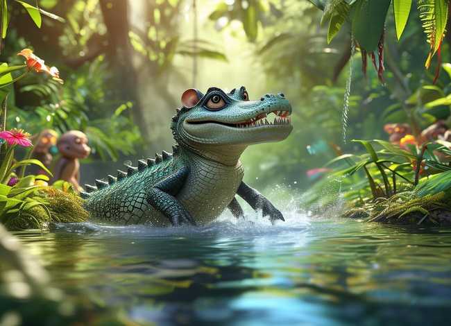 鳄鱼的故事儿童故事 鳄鱼的幼儿故事