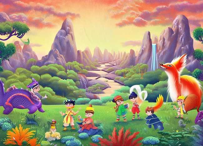 山海经故事儿童版故事（少儿版山海经故事书）