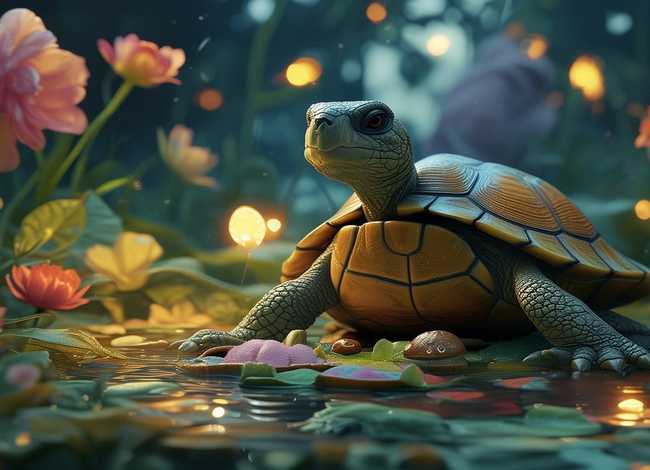 儿童睡前故事聪明的乌龟 - 幼儿睡前故事聪明的乌龟