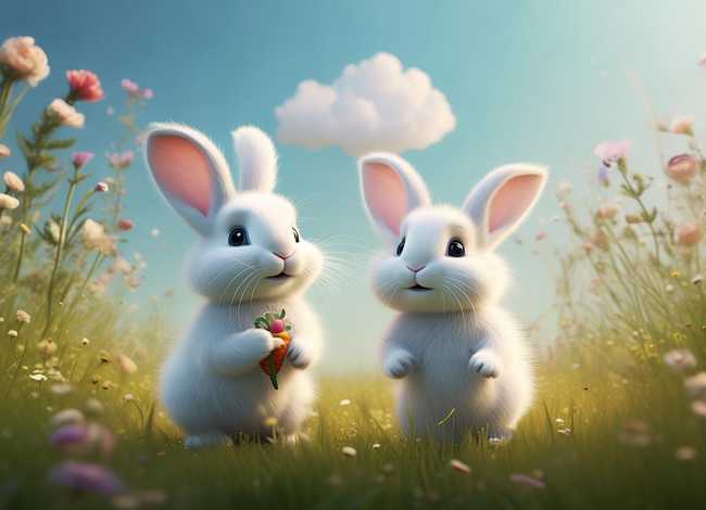 儿童故事两只小白兔 - 两只小白兔故事作文 儿童故事两只小白兔 - 两只小白兔故事作文